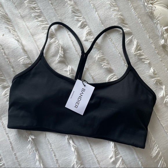 NWT Bandier All Access Chorus Bra in Black Size Small Sports Bra - Picture 8 of 8